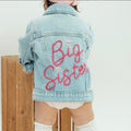 Big Sister Jacket with Big Sis Jean Jacket Baby Announcement