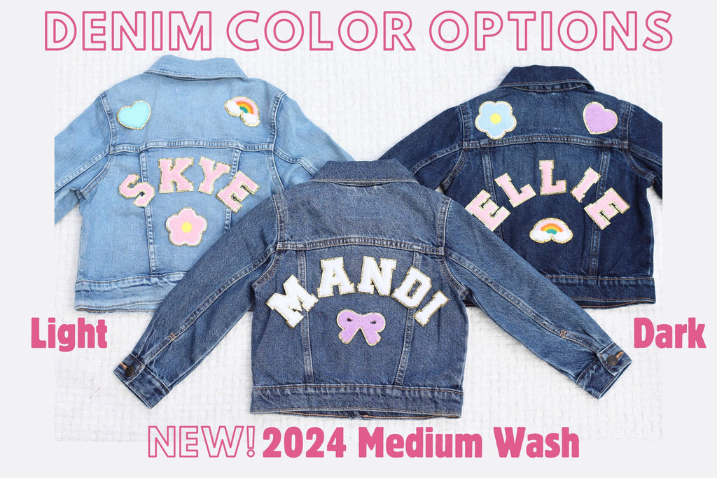 Big Sister Jacket with Big Sis Jean Jacket Baby Announcement Little Sister Denim Jacket Personalized Sister Gift Toddler Jacket Embroidered