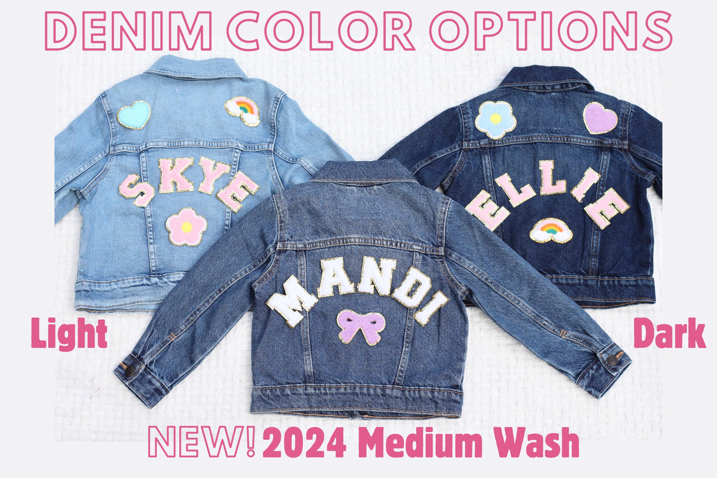 Big Sister Jacket with Big Sis Jean Jacket Baby Announcement Little Sister Denim Jacket Personalized Sister Gift Toddler Jacket Embroidered